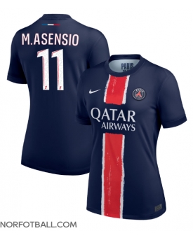 Billige Fotballdrakt Paris Saint-Germain Marco Asensio #11 Replika Hjemmedrakt Dame 2024-25 Kortermet